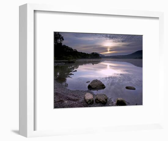 Sunrise, Derwent Water, Lake District National Park, Cumbria, England, United Kingdom, Europe-Jeremy Lightfoot-Framed Photographic Print