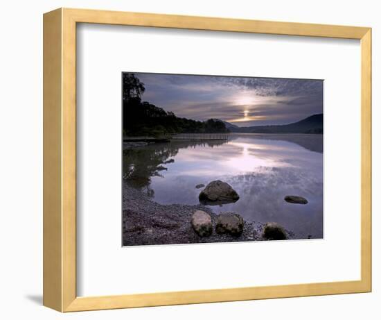 Sunrise, Derwent Water, Lake District National Park, Cumbria, England, United Kingdom, Europe-Jeremy Lightfoot-Framed Photographic Print