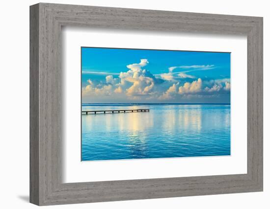 Sunrise Dock-Danita Delimont-Framed Photo