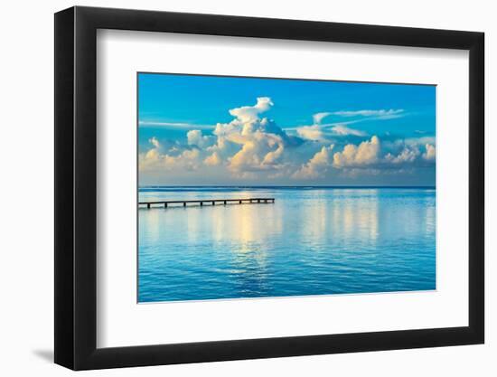 Sunrise Dock-Danita Delimont-Framed Photo