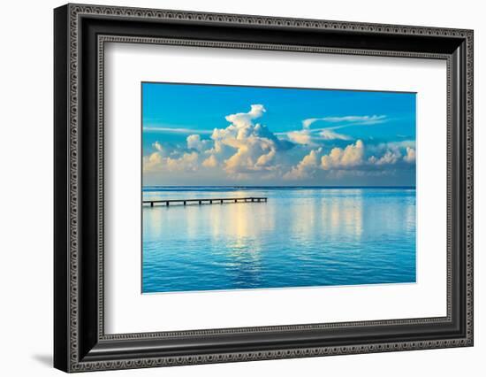 Sunrise Dock-Danita Delimont-Framed Photo