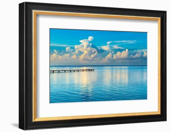 Sunrise Dock-Danita Delimont-Framed Photo