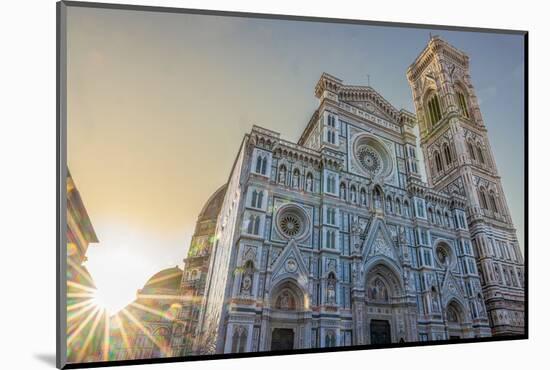 Sunrise. Duomo Santa Maria del Fiore. Tuscany, Italy.-Tom Norring-Mounted Photographic Print