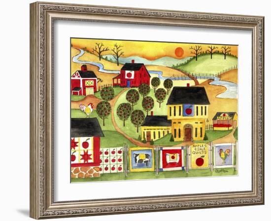 Sunrise Farm Apple Quilts 4 Sale Cheryl Bartley-Cheryl Bartley-Framed Giclee Print