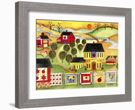 Sunrise Farm Apple Quilts 4 Sale Cheryl Bartley-Cheryl Bartley-Framed Giclee Print