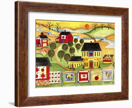 Sunrise Farm Apple Quilts 4 Sale Cheryl Bartley-Cheryl Bartley-Framed Giclee Print