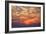 Sunrise Fireball - Smokey Clouds Over San Francisco-Vincent James-Framed Photographic Print
