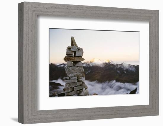 Sunrise from Base Camp on Huayna Potosi, Cordillera Real, Bolivia, South America-Mark Chivers-Framed Photographic Print