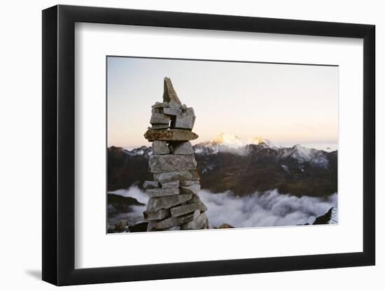 Sunrise from Base Camp on Huayna Potosi, Cordillera Real, Bolivia, South America-Mark Chivers-Framed Photographic Print