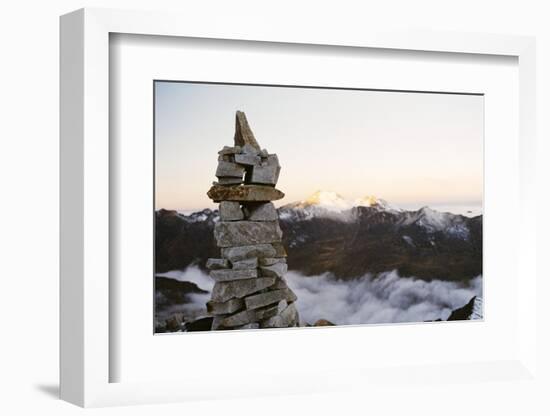 Sunrise from Base Camp on Huayna Potosi, Cordillera Real, Bolivia, South America-Mark Chivers-Framed Photographic Print