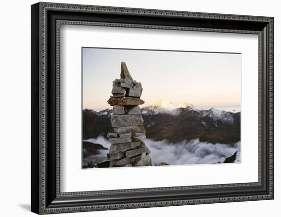 Sunrise from Base Camp on Huayna Potosi, Cordillera Real, Bolivia, South America-Mark Chivers-Framed Photographic Print