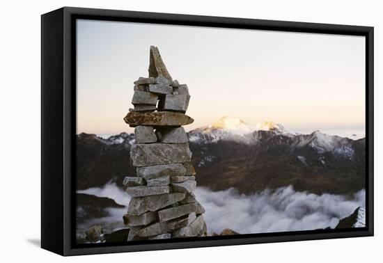 Sunrise from Base Camp on Huayna Potosi, Cordillera Real, Bolivia, South America-Mark Chivers-Framed Premier Image Canvas