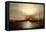 Sunrise from Chapman Dock and Old Brooklyn Navy Yard, East River, New York-Elisha Taylor Baker-Framed Premier Image Canvas