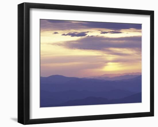 Sunrise from Clingman's Dome, Great Smoky Mountains National Park, Tennessee, USA-Adam Jones-Framed Photographic Print