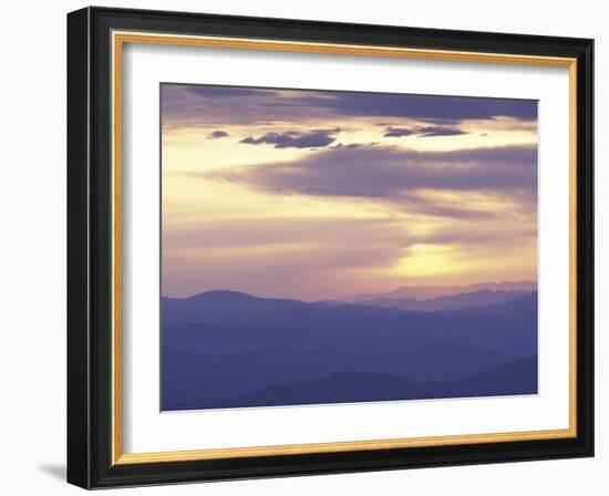 Sunrise from Clingman's Dome, Great Smoky Mountains National Park, Tennessee, USA-Adam Jones-Framed Photographic Print