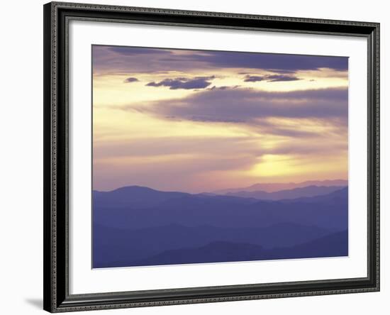 Sunrise from Clingman's Dome, Great Smoky Mountains National Park, Tennessee, USA-Adam Jones-Framed Photographic Print