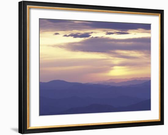 Sunrise from Clingman's Dome, Great Smoky Mountains National Park, Tennessee, USA-Adam Jones-Framed Photographic Print