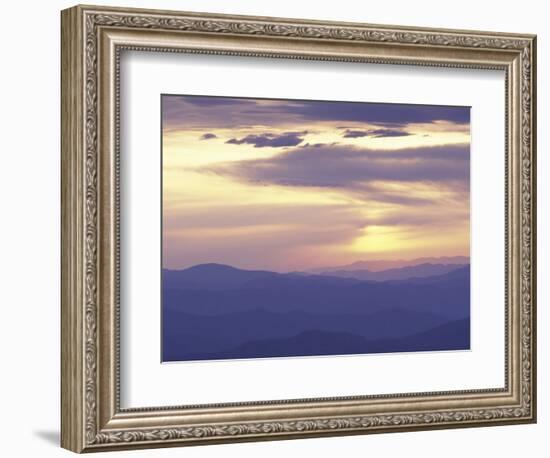 Sunrise from Clingman's Dome, Great Smoky Mountains National Park, Tennessee, USA-Adam Jones-Framed Photographic Print