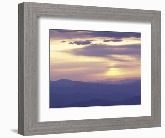 Sunrise from Clingman's Dome, Great Smoky Mountains National Park, Tennessee, USA-Adam Jones-Framed Photographic Print