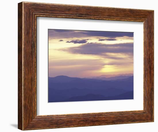 Sunrise from Clingman's Dome, Great Smoky Mountains National Park, Tennessee, USA-Adam Jones-Framed Photographic Print