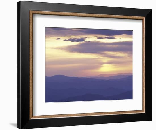 Sunrise from Clingman's Dome, Great Smoky Mountains National Park, Tennessee, USA-Adam Jones-Framed Photographic Print