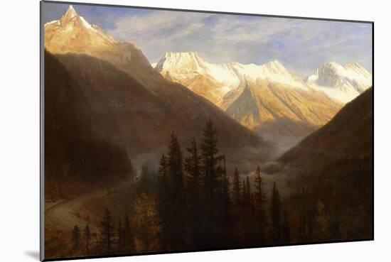 Sunrise from Glacier Station, C.1890-Albert Bierstadt-Mounted Giclee Print