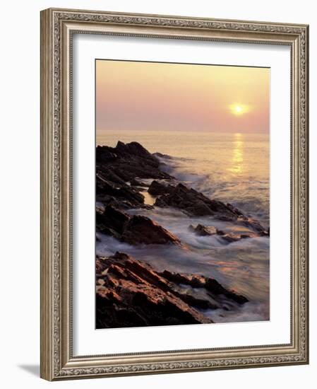 Sunrise from 'Marginal Way', Maine, USA-Jerry & Marcy Monkman-Framed Photographic Print