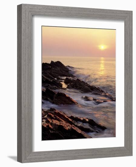 Sunrise from 'Marginal Way', Maine, USA-Jerry & Marcy Monkman-Framed Photographic Print