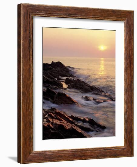 Sunrise from 'Marginal Way', Maine, USA-Jerry & Marcy Monkman-Framed Photographic Print