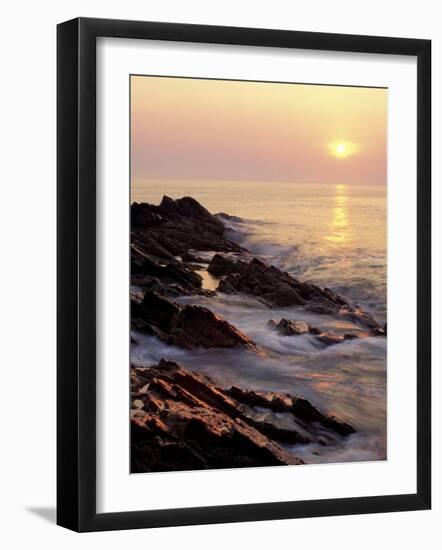 Sunrise from 'Marginal Way', Maine, USA-Jerry & Marcy Monkman-Framed Photographic Print