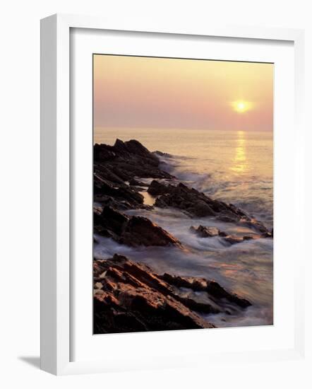 Sunrise from 'Marginal Way', Maine, USA-Jerry & Marcy Monkman-Framed Photographic Print