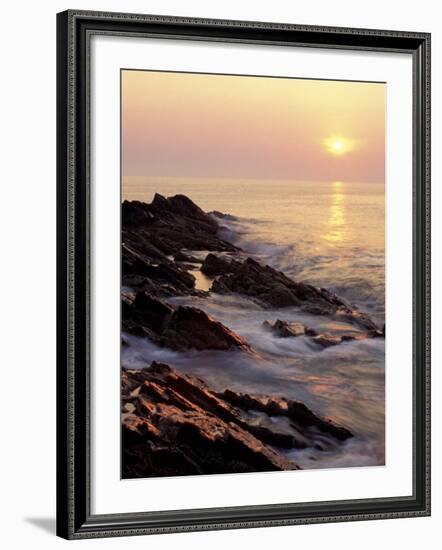 Sunrise from 'Marginal Way', Maine, USA-Jerry & Marcy Monkman-Framed Photographic Print