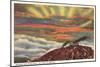 Sunrise from Pike's Peak, Colorado-null-Mounted Art Print