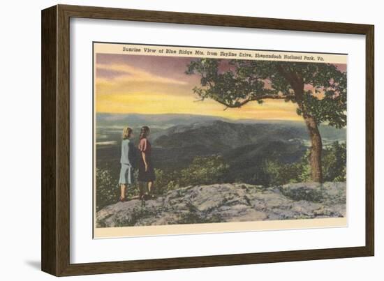 Sunrise from Skyline Drive-null-Framed Art Print