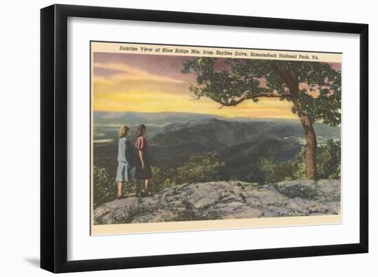 Sunrise from Skyline Drive-null-Framed Art Print