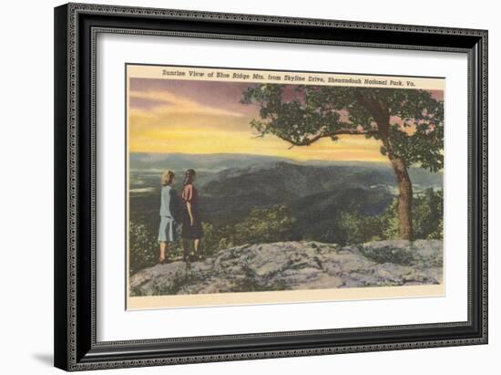 Sunrise from Skyline Drive-null-Framed Art Print