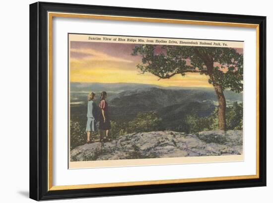 Sunrise from Skyline Drive-null-Framed Art Print