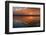 Sunrise Highlighting the Clouds Causing Dramatic Sky and Reflections-Sheila Haddad-Framed Photographic Print