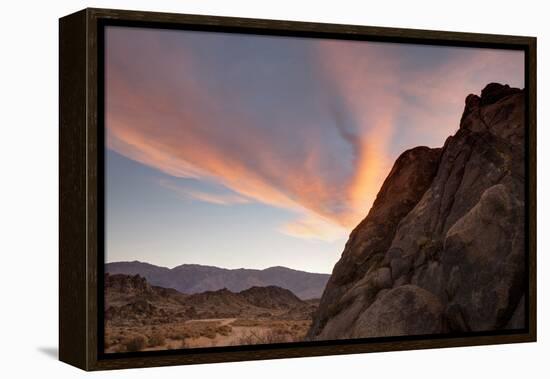 Sunrise Highlights the Clouds Above the Alabama Hills Region-James White-Framed Premier Image Canvas