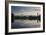 Sunrise in Ibirapuera Park with a Reflection of the Sao Paulo Skyline-Alex Saberi-Framed Photographic Print