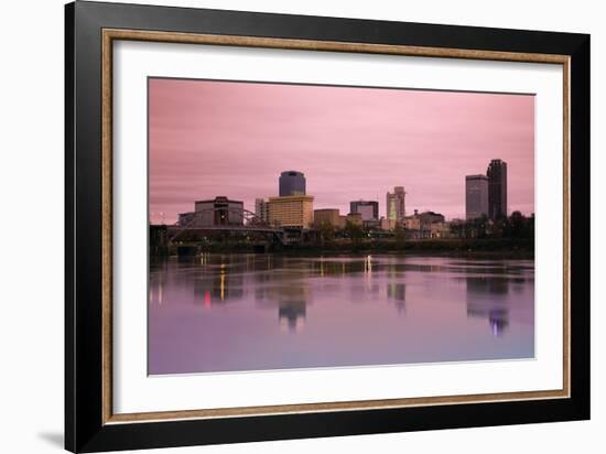 Sunrise in Little Rock, Arkansas-benkrut-Framed Photographic Print