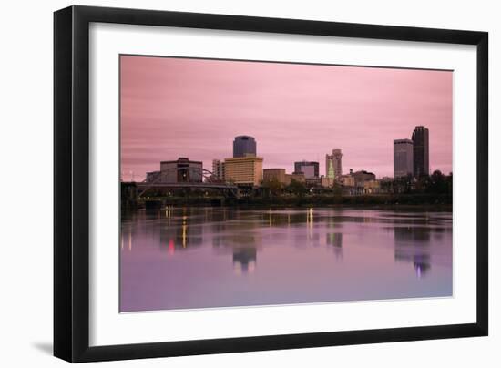 Sunrise in Little Rock, Arkansas-benkrut-Framed Photographic Print