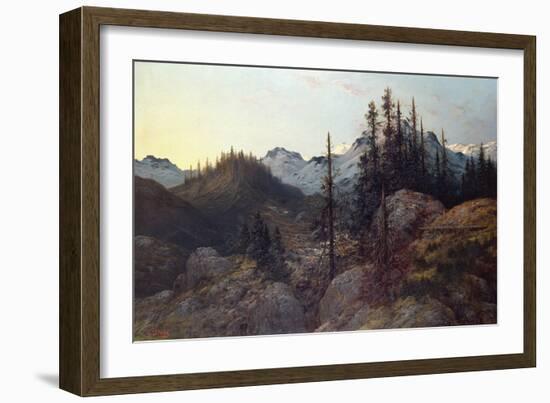 Sunrise in the Alps-Gustave Doré-Framed Giclee Print