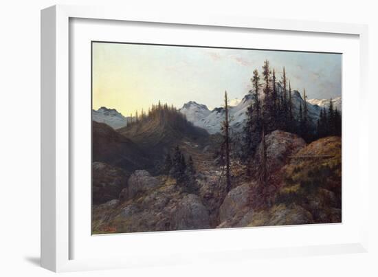 Sunrise in the Alps-Gustave Doré-Framed Giclee Print