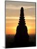 Sunrise in the Buddhist Temples of Bagan (Pagan), Myanmar (Burma)-Julio Etchart-Mounted Photographic Print