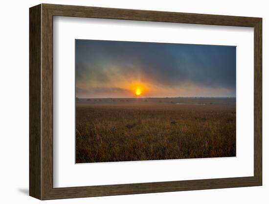 Sunrise in the Flint Hills of Kansas-Michael Scheufler-Framed Photographic Print