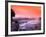 Sunrise in the morning mist over the waterfall on the Venta River near Kuldiga, Latvia-Janis Miglavs-Framed Photographic Print