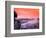 Sunrise in the morning mist over the waterfall on the Venta River near Kuldiga, Latvia-Janis Miglavs-Framed Photographic Print