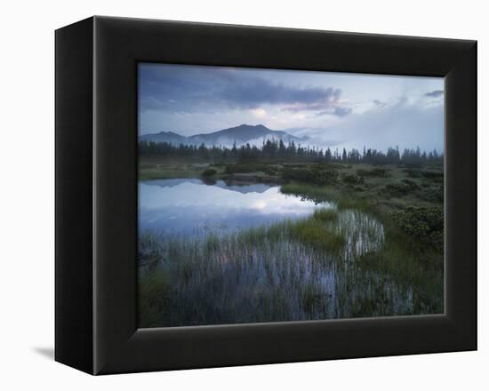 Sunrise in the Nature Reserve Siebenmšser, KitzbŸhel Alps, Moor, Hochkrimml, Gerlosplatte-Rainer Mirau-Framed Premier Image Canvas