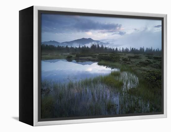 Sunrise in the Nature Reserve Siebenmšser, KitzbŸhel Alps, Moor, Hochkrimml, Gerlosplatte-Rainer Mirau-Framed Premier Image Canvas